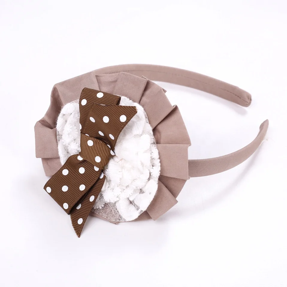 

Pettigirl Fabric Headbands Kids Hair Accessories Headband Polka Dot Headband Ruffle