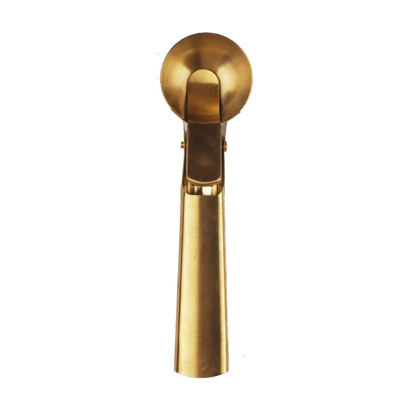 

Stainless Steel Spherical Mash Potato Ice Cream Spoon Round Fruit spoon with easy trigger, Silver/gold
