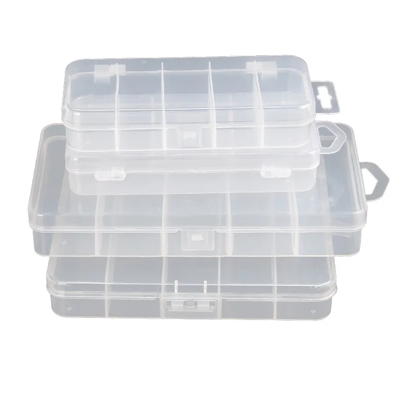 

Caixa Cajas Plastic Fishing Lures Box, Clear
