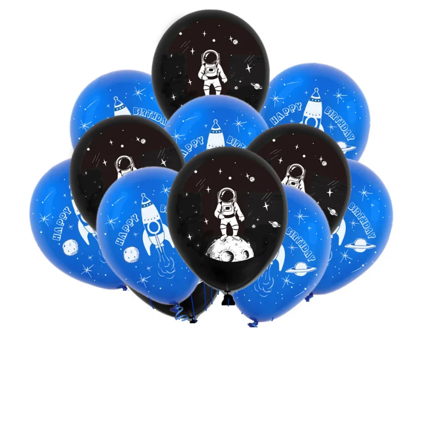 

Free Shipping Cartoon astronauts Balloons Space Moon Helium Latex Balloon Wedding Party Decor Toys, Colorful