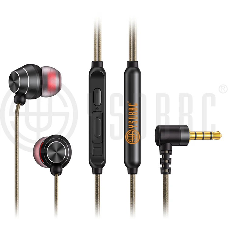 

YS103 3.5mm Mobile phone interface inear gaming earbuds with microphone wired best selling earphone wired