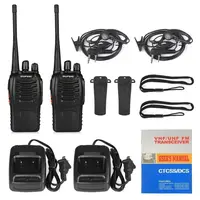 

2PCS Baofeng Walkie Talkie 2-Way BF-888S Radio Long Range 16CH UHF 400-470MHZ