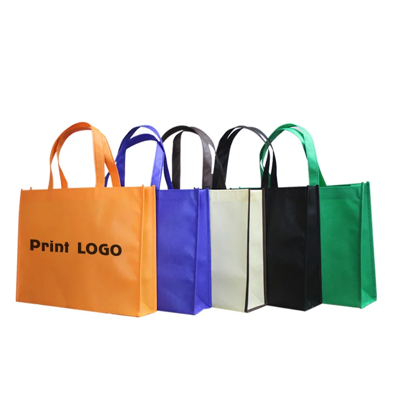 

Hot Selling Promotional Customized High Quality Cheap Logo Printed Recycled Grocery Shopping Tote Handled Non Woven Bag