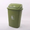 Plastic 13 gallon trash can flip top 50l waste bin