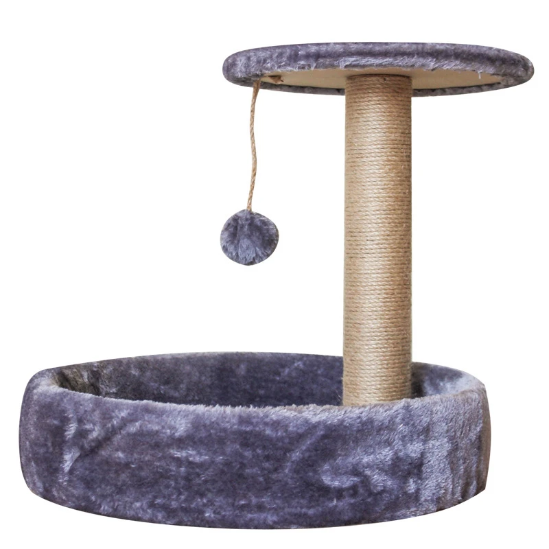 

manufacturer wholesale small sisal cat tree with playing toy