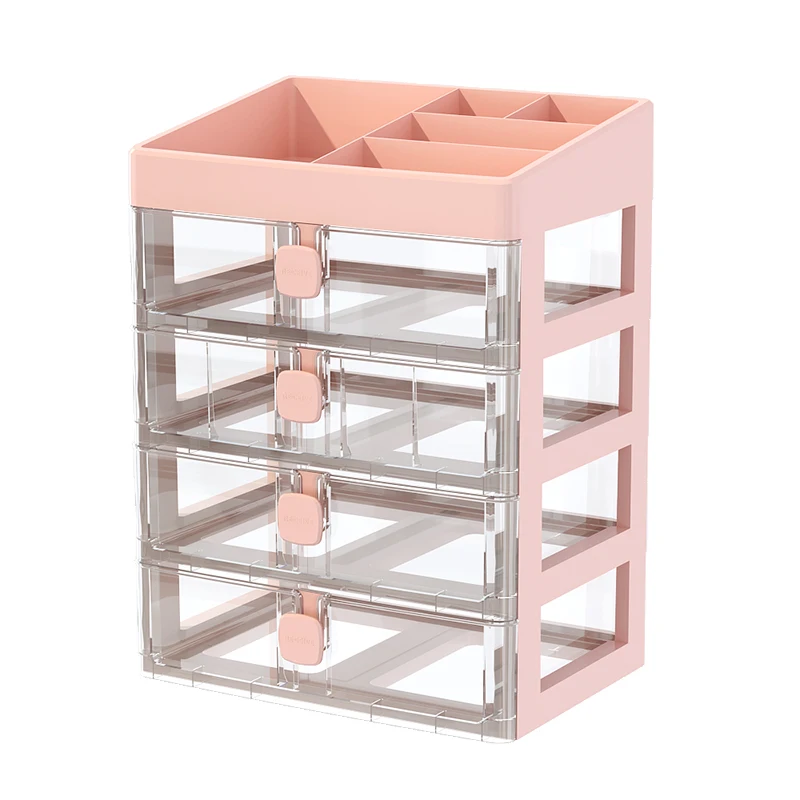 

2023 New Fashion Luxury Cosmetic Organizer Storage 3 Layers makeups contained customized layers