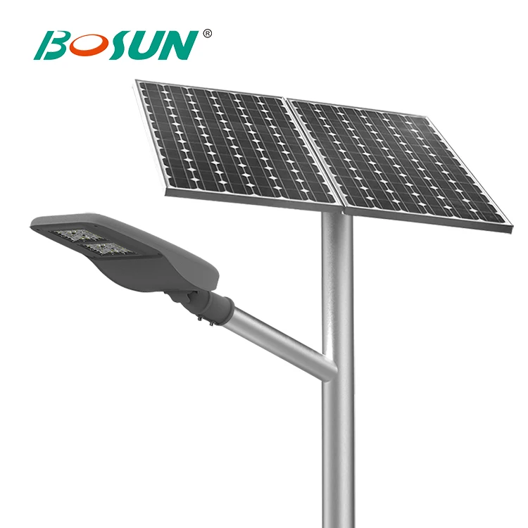 BOSUN ip65 outdoor 120 led 60w solar street light 4500lm