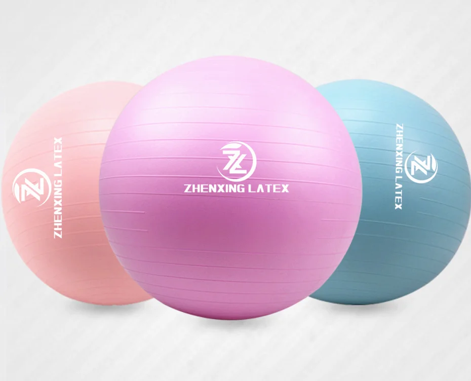 

Wholesale Size 55/65/75CM Anti-burst Exercise Balance Stability Fitness Ball Exercise Ball Soft PVC Yoga Ball With Pump