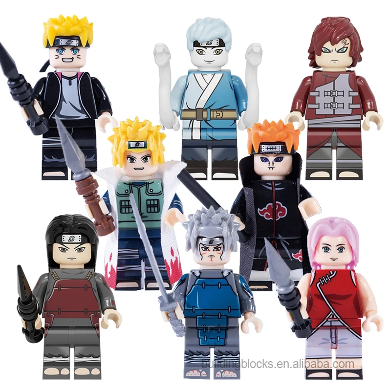 

KF Blocks KF6112 Japanese Anime Uchiha Sasuke Madara Namikaze Minato Hatake Kakashi Zetsu Mini Building Block Figures Kids Toy