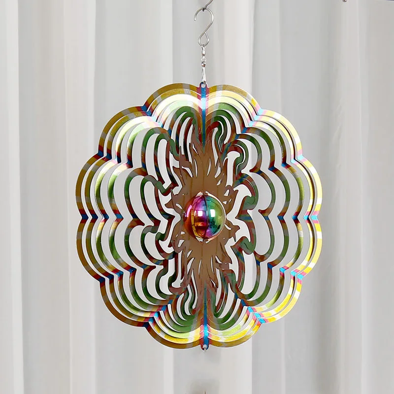 

Wind Spinner 3DColor12 Metal Wind chimes Wind Turning Chimes