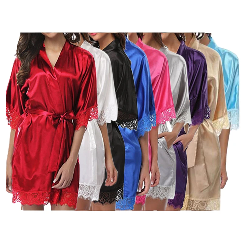 

Casual V-neck lace dress Quick dry Sexy Women Pajamas Dressing Nightdress Gown Amazon night wear sexy women kawa wear sexy women