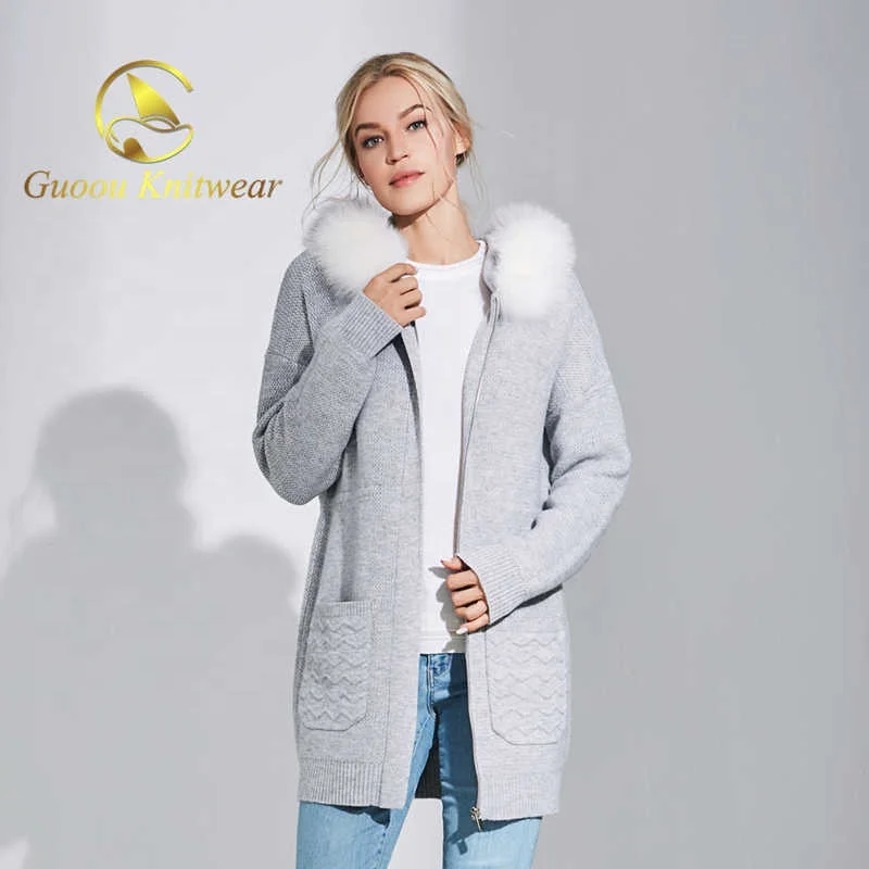 

factory wholesale sweater coats for women long sweater coats, Cracker khaki/ light gray