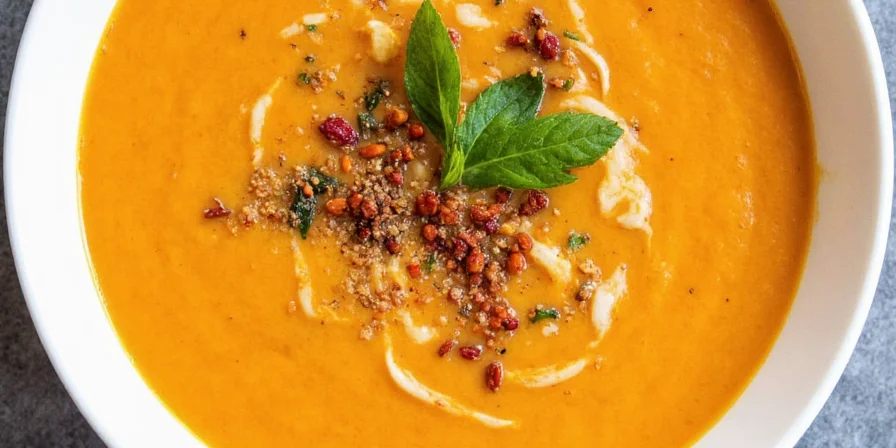 Sweet Potato Peanut Soup with Spices