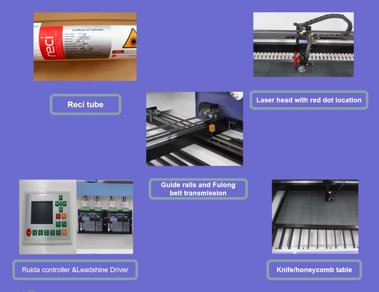 CNC CO2  laser cutting machine 90 watts Fabric Leather Textile cutting machine with protect structure 6090