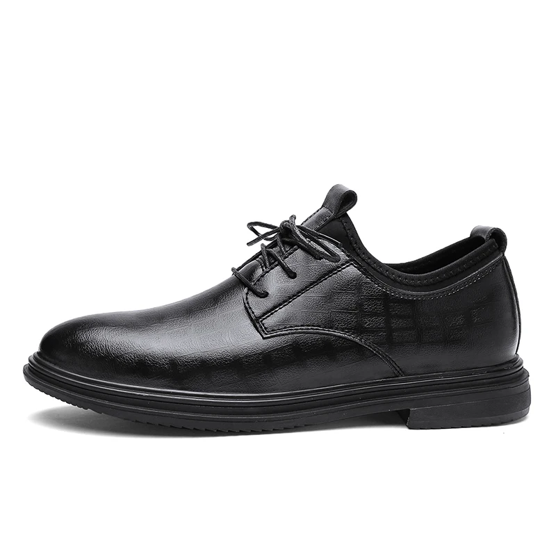 

Multifunctional hand made man oxford mens genuine men shoes leather male, Black