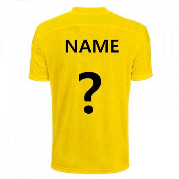 

Free shipping to Dortmund football shirt 2018/19 season Customized Reus .Gotze soccer jersey, Yellow