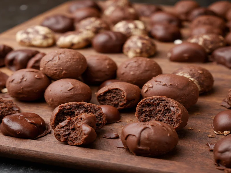 Chocolate selection for homemade truffles