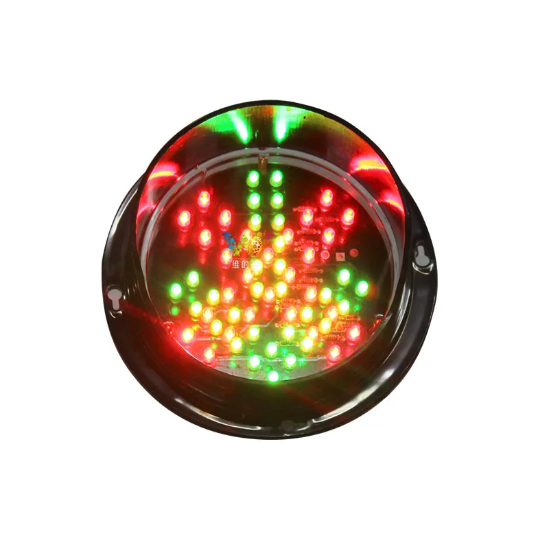
Customized 125mm red cross green arrow traffic light parts 