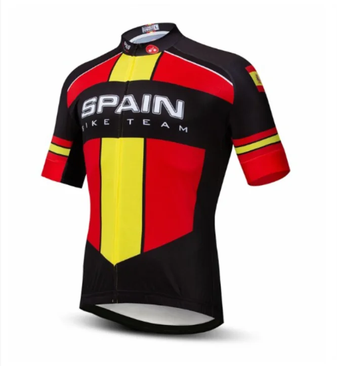 

Spain/UK/ France/Canada/USA Classical Jersey Cycling Retro Pro RACE Team Bike Customized Road Cycling Jersey, Customized color