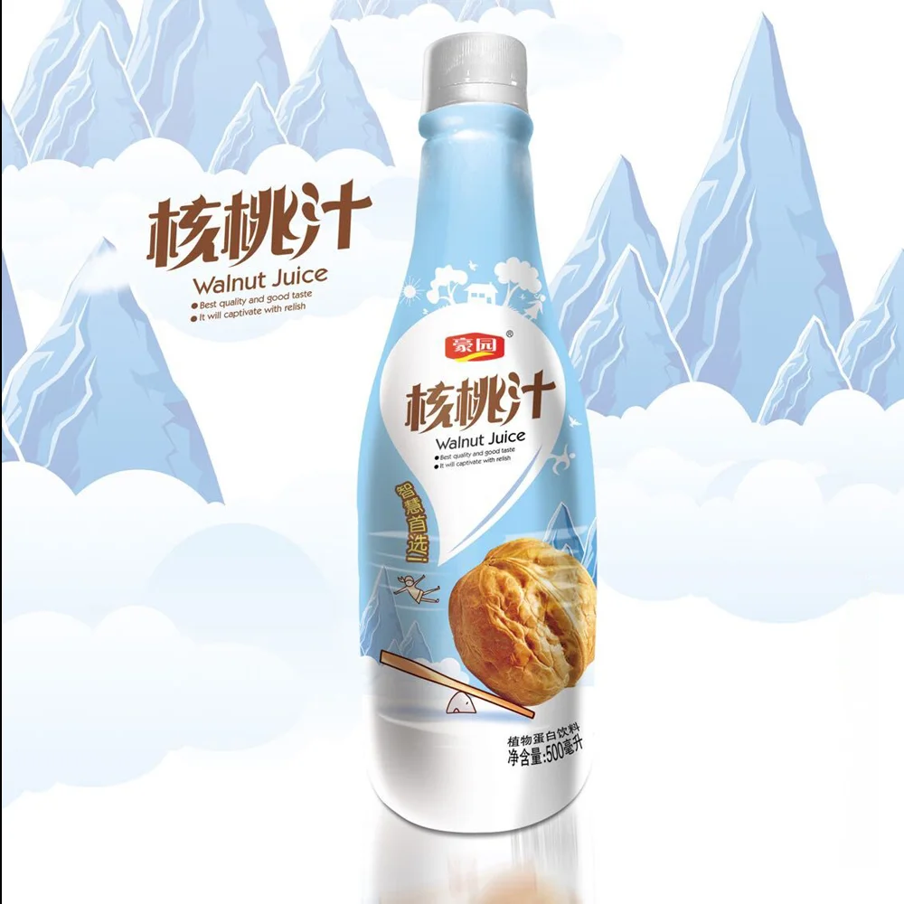 
OEM 300ml Glass Bottle Protein Soy Milk Drink 