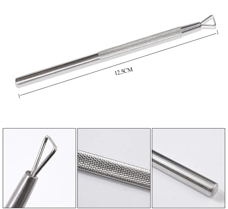 High Quality Peeler Scraper Remove Gel Cuticle Nail Pusher Triangle Stainless Steel Cuticle Pusher For Fingernail Toenail.jpg