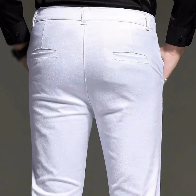 
Men Suit Pant Man Nine Cent Pants Male Casual Trousers 