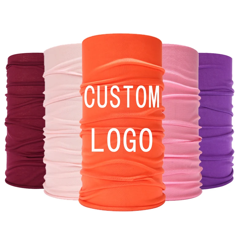 Wholesale Custom Logo Neck Gaitor Uv Fishing Buffs Seamless Tube