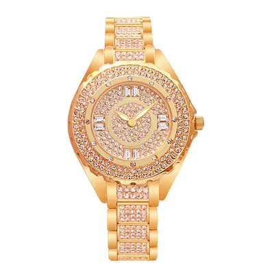 

Bee Sister Shiny Bling Custom Hip Hop Iced Out Baguette Watch Women Diamond Watch Reloj Con Diamantes, Multiple color options