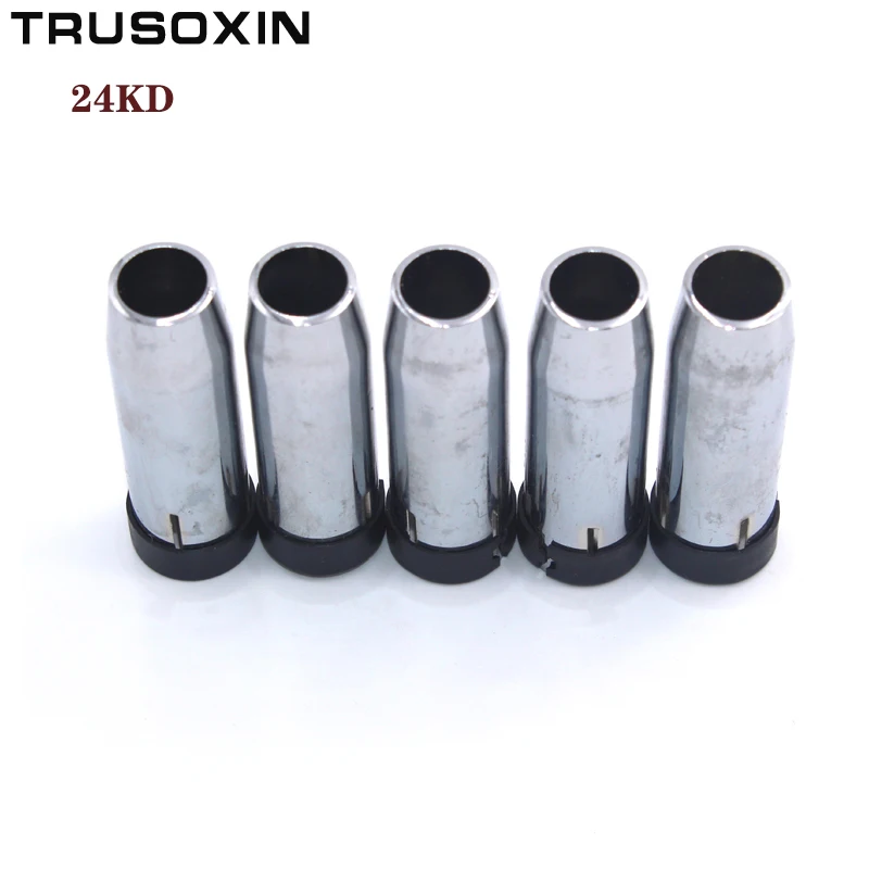 

5 Pcs Stainless Steel Shield Cups of 24KD Binzel MAG MIG Welding Torch MAG CO2 Welding Machine/Tools Accessories