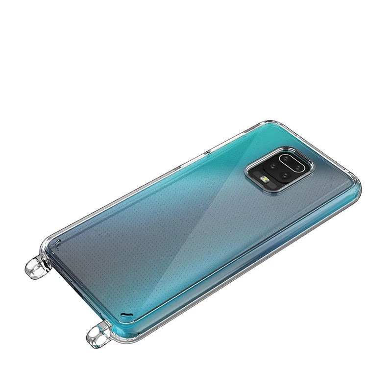 

For Redmi Note 9 9S Pro 9 Pro Max Transparent Phone Shell 1.5MM Clear PC with 2.0MM TPU Phone Cover