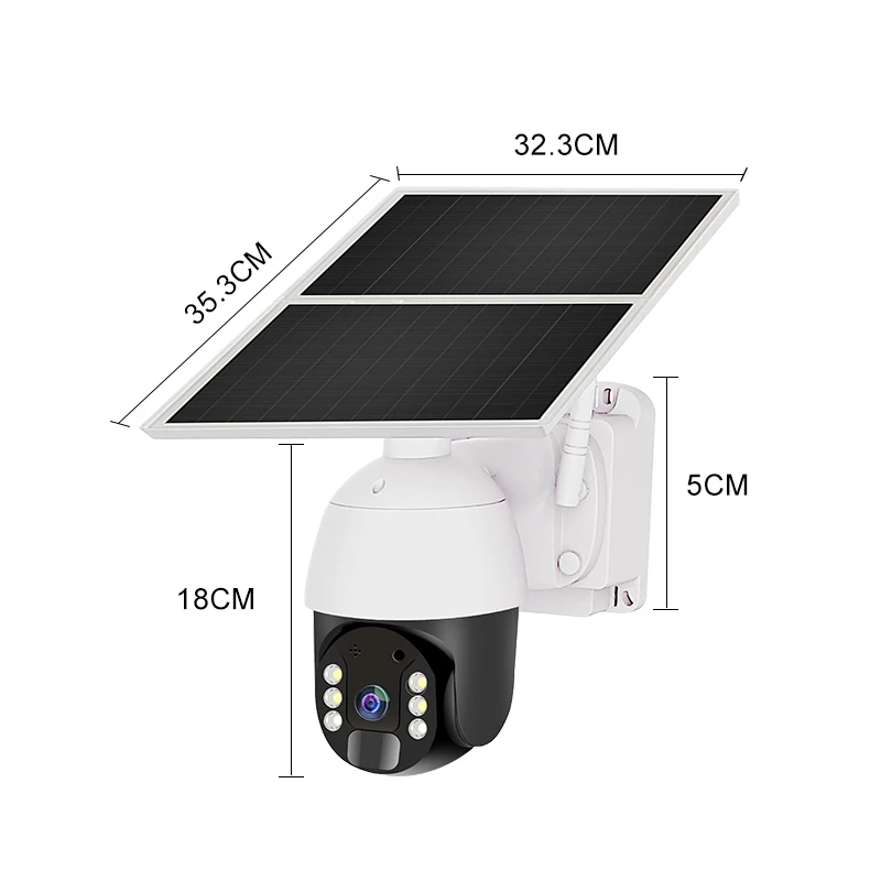 

Solar Ptz Camera 20W Solar Panel 24 Hours Recording Low Power Consumption 4G Solar Powered Wireless Camera