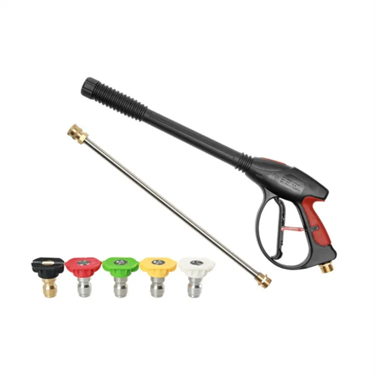 4000 Psi High Pressure Washer Gun With 19 Inch Extension Replacement Wand Lance,5 Quick Connect