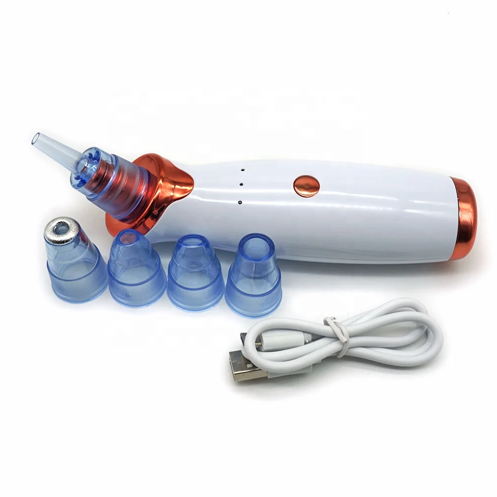 

electric nose facial pore vacuum blackhead remover tool kit with 5 suction heads