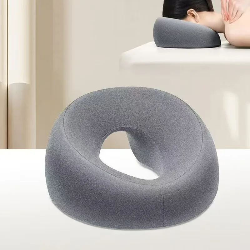 Factory Wholesale  Lie Prone Pillow with Memory Cotton Beauty Salon Bed Massage Cushion for Nap Neck Pillow Support Home Use