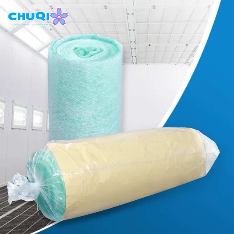 Factory Wholesale Flame Retardant Air Floor Filter Media Industrial Paint Spray Booth Filter Media Rollsl Fiberglass Filter