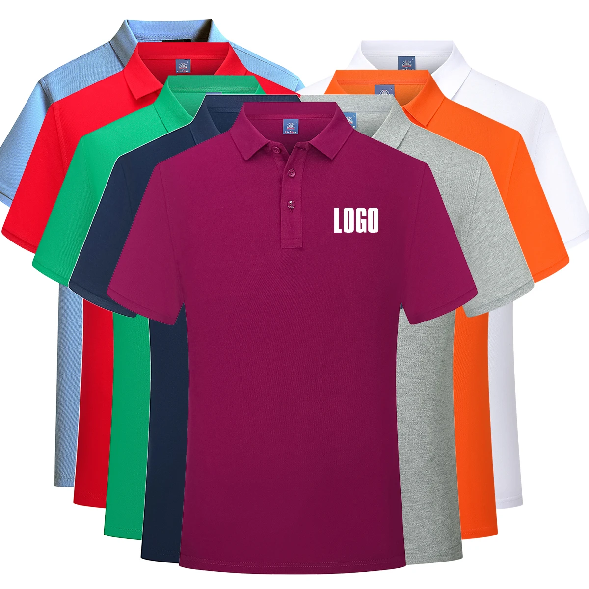 

Wholesale Fashionable Customized Logo plain golf polo shirt unisex Polo Shirt