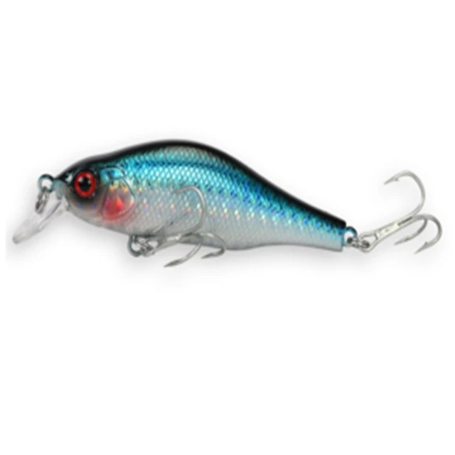 

7cm 8g artificial floating minnow hard body bait plastic fishing lures, 5colors