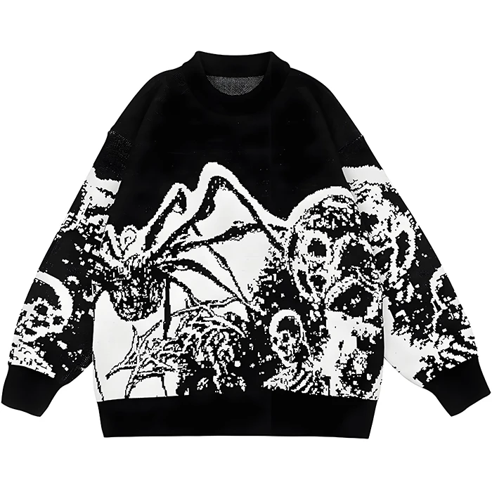 Custom LOGO OEM & ODM Men Sweater Pullover Jacquard Knitted Top Winter Crew Neck Casual Jumper Men Knitwear Custom Knit Sweater