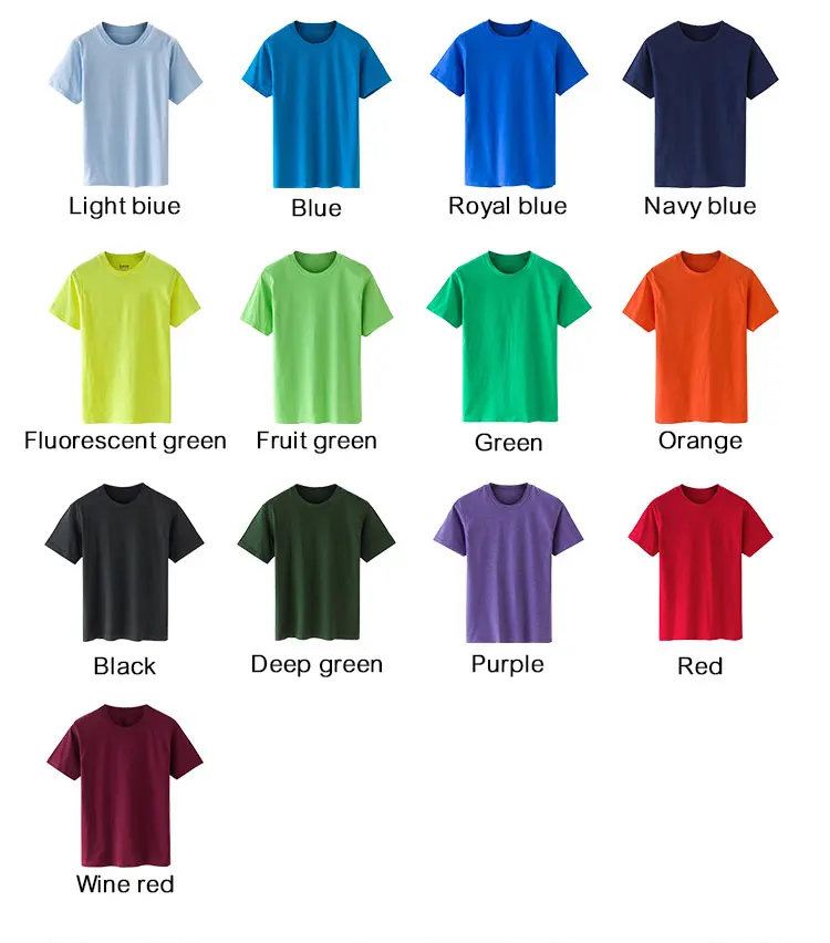 High Quality Blank T Shirt In Bulk Custom Print No Label Unbranded With