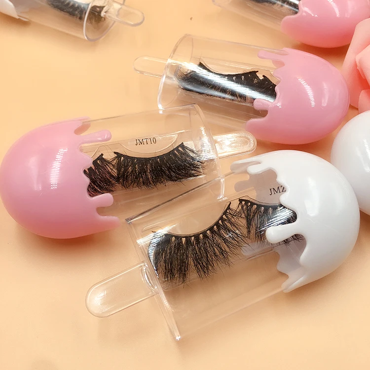 

HOT clear lash box colored popsicle eyelash case custom eyelash packaging box private label eyelash box for mink lashes vendor, As pictures show