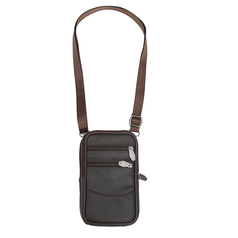 

Waist bag manufacturers wholesale new leather mobile phone bag men's multifunctional belt mobile phone case belt