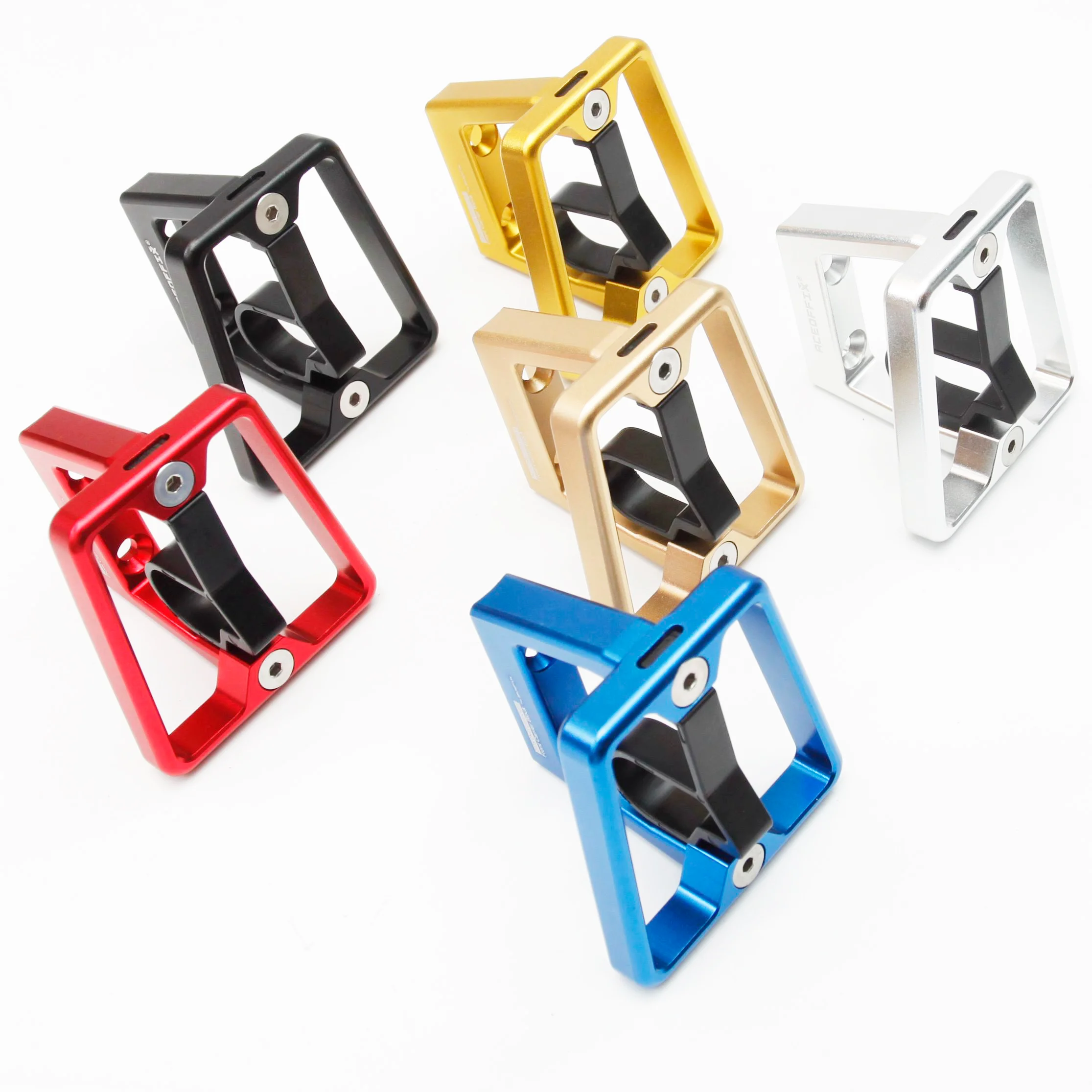 

Aceoffix front carrier Aluminum Alloy Front Shelf Mount Front Carrier Bicycle brompton accessories, Black/silver/gold/red/blue