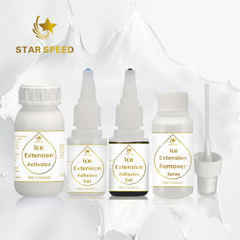 

Hair Extension Star Speed Human Hair Ice Extension Kit 20ml Ice Extension Adhesive kit