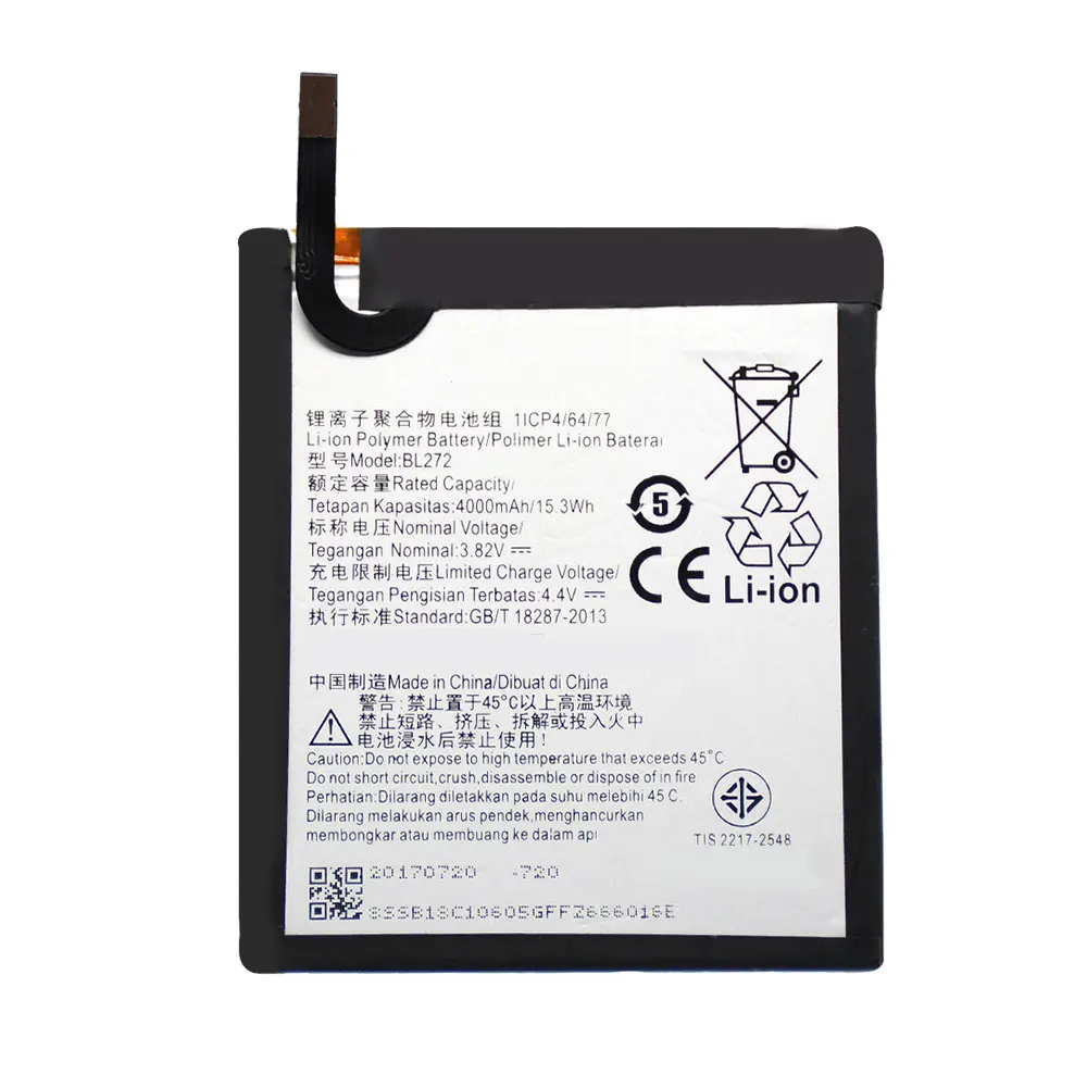 

Lowest price li-ion polymer replacement phone battery BL272 4000mAh for lenovo K910 VIBE Z K910 K910E+fast shipping