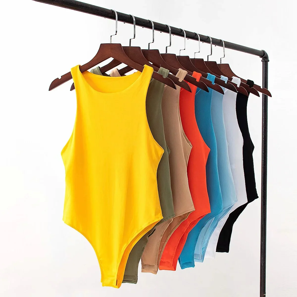 

Shapewear Panty Seamless Women Solid Color Vest Jumpsuit Sexy Sleeveless Round Neck Tank Top Bodysuit