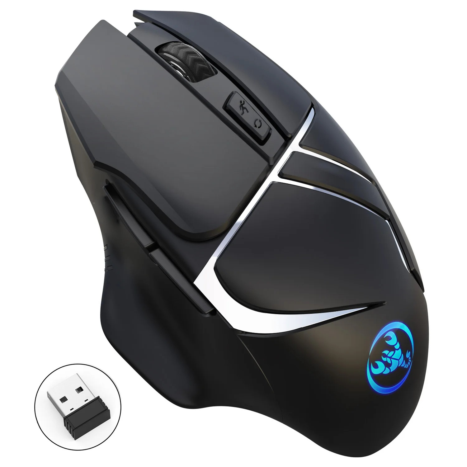 

T60 Wireless Gaming Mouse 2.4G Wireless Charging Mouse Breathing Light Mouse With Adjustable DPI For Computer