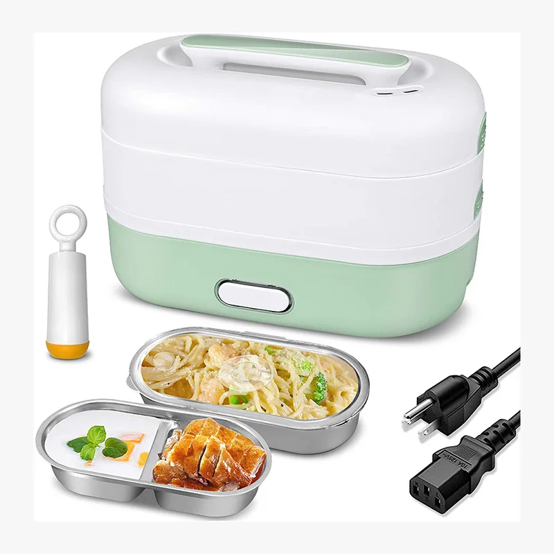 

multifunctional high quality food warmer portable food heating electric cooking lunch box stainless steel