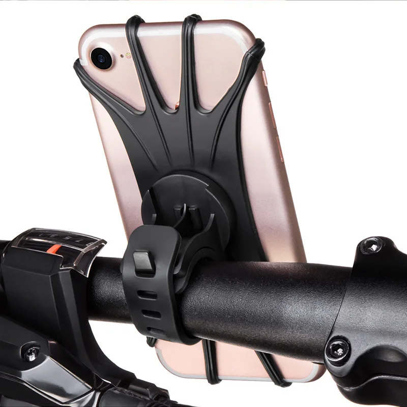 

360 Rotation Lighter Bike Holder Cellular Bycicle Support Mobile Bike Mount Bicycle Phone Holder Rubber