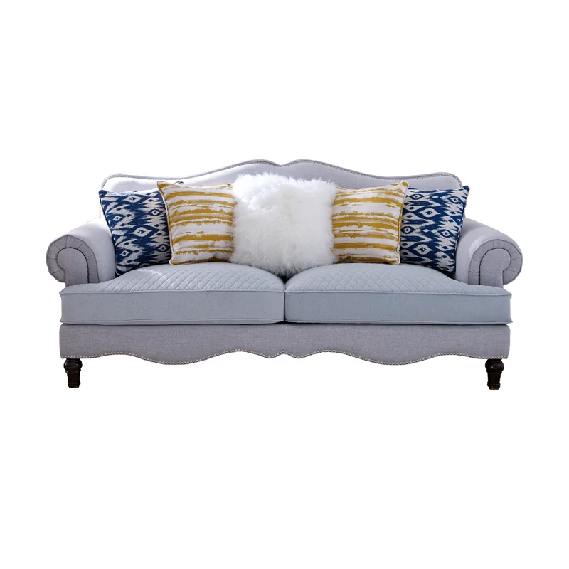 
Dongguan furniture Top grade Unique design fabric sofa velvet fabric sofa with pillows fabric sectional sofa 
