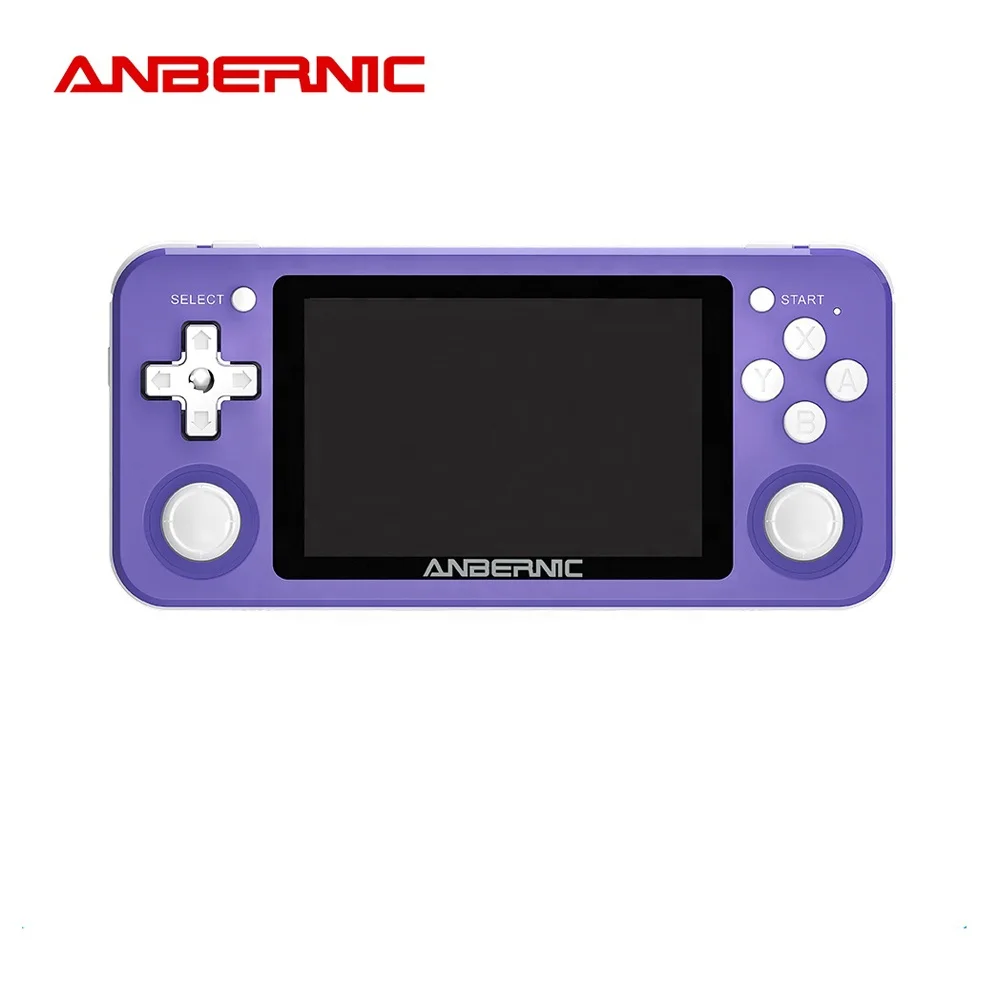 

3.5inch IPS Screen ANBERNIC RG351P Game Console 64G Open Source System WIFI Video Game Player Built-in 3000 Games, Black/purple/white